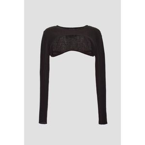 NWOT Source Unknown cropped sweater black